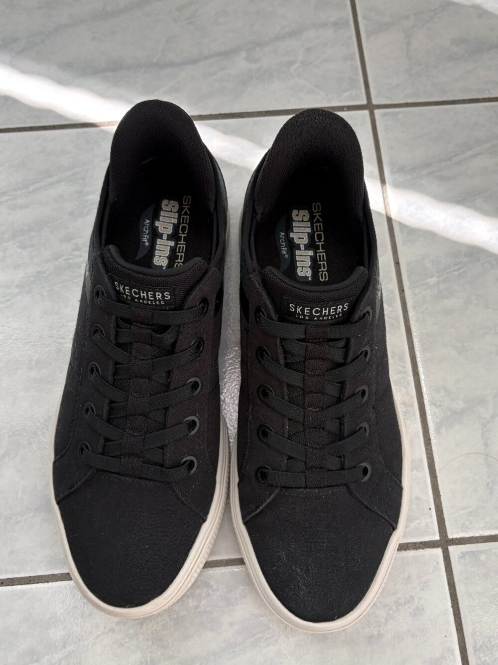 Men's Black Slip In Skechers size 10.5